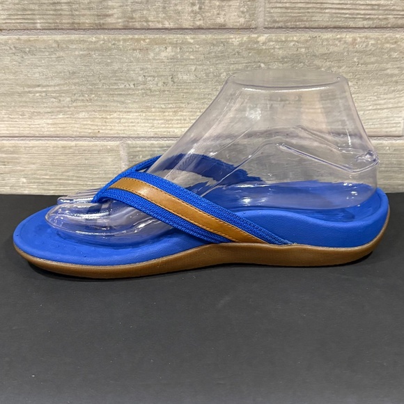 Orthoheel Tide Flip Flops Blue‎ NWT Size 7 - Picture 4 of 9